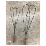 (2) Vintage Rug Beaters, NO SHIPPING
