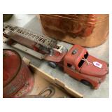 Vintage Pressed Steel Fire Truck
