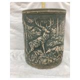 Brush Ware 15"T Stoneware Sand Jar w/ Stag/Deer,