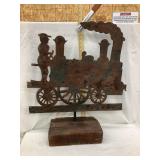 Vintage Steel Train Weathervane/Cut-Out, Wood
