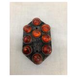 Federal Orange Glass Marble Reflector, Marbles