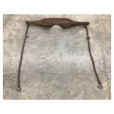 Primitive Wood Water Carrying Neck Yoke, 35"L
