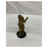Bronzed Die Cast Minstrel from Clock, 6 1/2"T,
