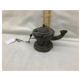 Early Metal Hanging Lamp, approx. 3 1/2"T