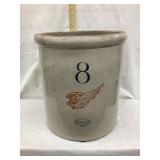 Red Wing 8 Gal. Crock, 6" Wing, Rim Nick