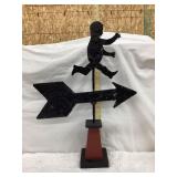 Vintage Tin Weathervane "Baby/Child Running"