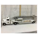 Vintage Tonka White Hook & Ladder Fire Truck Semi