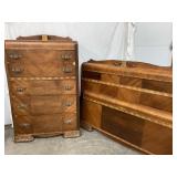Mid-Century Matching Dresser & Bed Frame, Dresser