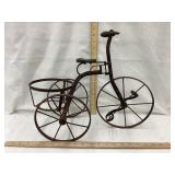 Vintage Iron Tri-Cycle Planter, 14 1/2" T