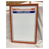 Husqvarna Adv. White Board, Wood Frame is 24 1/4"