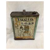 Liquid Gloss by Standard Oil Co. Tin 1 Gal. Can,