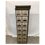(14) Door Post Office Box Set, 48"T, 14"W, 14"D