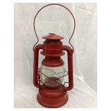 Dietz No. 2 Red Barn Lantern, Lens Cracked, 13"T