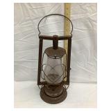 Dietz Crystal Lantern, Glass Kerosene Tank, 14"T,