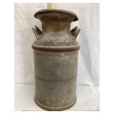 Lisbon (IA) Co-op 5 Gal. Galvanized Milk Can,