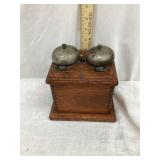Wooden Ringer Box, 6 1/2"T, 6 1/2"W, 5 1/2"D