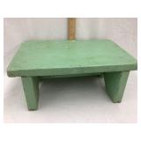 Primitive Painted Wood Stool, 5 1/4"T, 12 1/2"L,