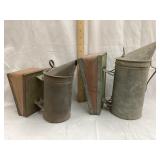 (2) Bee Smokers, 7 1/2" & 9 1/2"T