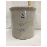 Red Wing 2 Gal. Crock, 9 1/2"T, Base Nicks