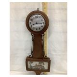 Gilbert Hanging Clock, 21 1/2"T, Not Running
