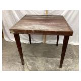 Primitive Wood Table, NO SHIPPING, 29"L, 29"D,