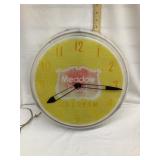 Meadow Gold Ice Cream Plastic Clock, 16"