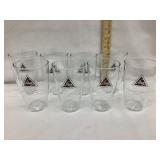(8) Matching Blatz Beer Glasses, 4 1/2"T