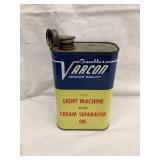 Gambles Varcon Machine & Separator Oil Can, 8"T