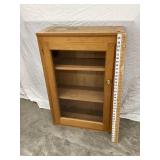 1 Door Wooden Display Cabinet, 36 1/2"T, 24