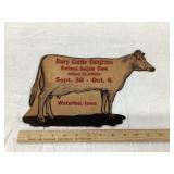 Early Dairy Cattle Congress, Waterloo Iowa "Cow"