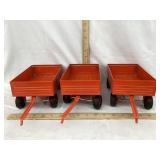 (3) Ertl Allis-Chalmers 1/16 Scale Toy Wagons,