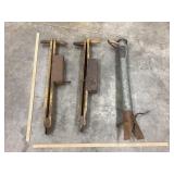 (3) Vintage Potato Planters (2) W/ Stencils
