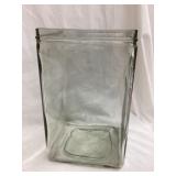 Glass Battery Box, Rim Chips, 12 1/2"T