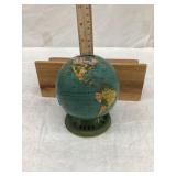 Ohio Art Tin Globe Bank, 4 3/4"T
