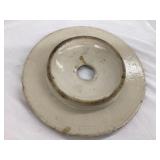 Stoneware Churn Lid, 8 3/4"Diameter, Top Cracks