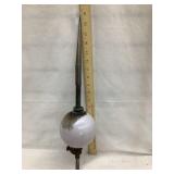 Lightning Rod Glass Globe & Partial Rod, 5"T