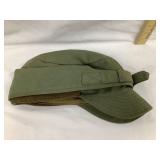 WW2 Military Cold Weather Hat, Sz. 6 7/8