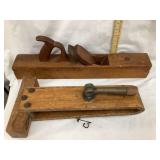Owasco Wood Plane-22"L & Wooden Clamp???