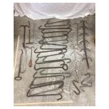 Collection Of Hanging & Locker Meat Hooks