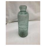 H. Huberty, Dyersville IA Embossed Hutch Bottle,