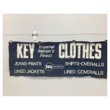 Key Clothes Denim Adv. Sign, 62" x 22 1/2"