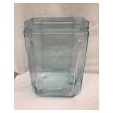Delco-Light Battery Jar, Light Blue, 10 1/2"T,