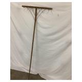 Early Wooden Rake, Missing 3 Tines/Teeth, approx.