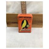 Hartz Mountain "Song Food" Bird Seed Tin, 3 1/2"T