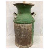 5 Gal. Galvanized Metal Cream/Milk Can, 19 1/2"T