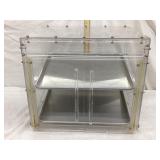 Bakery Plastic Counter Top Two Door Display Case