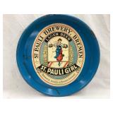 St. Paul Brewery Metal Adv. Beer Tray,
