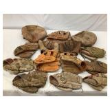 Large Lot of Vintage Baseball Gloves, Incl. Some