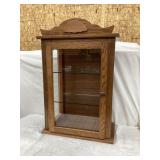 Homemade 1 Door Wood w/ Glass Display Cabinet, 29