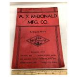 Vintage A.Y. McDonald Mfg. Catalog, 7 1/2" x 10